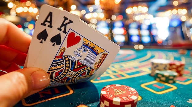 interslot live dealer speaking into microphone during Speed Blackjack session